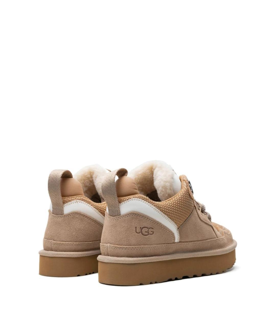 UGG AUSTRALIA Бежевые замшевые кроссовки, фото 3