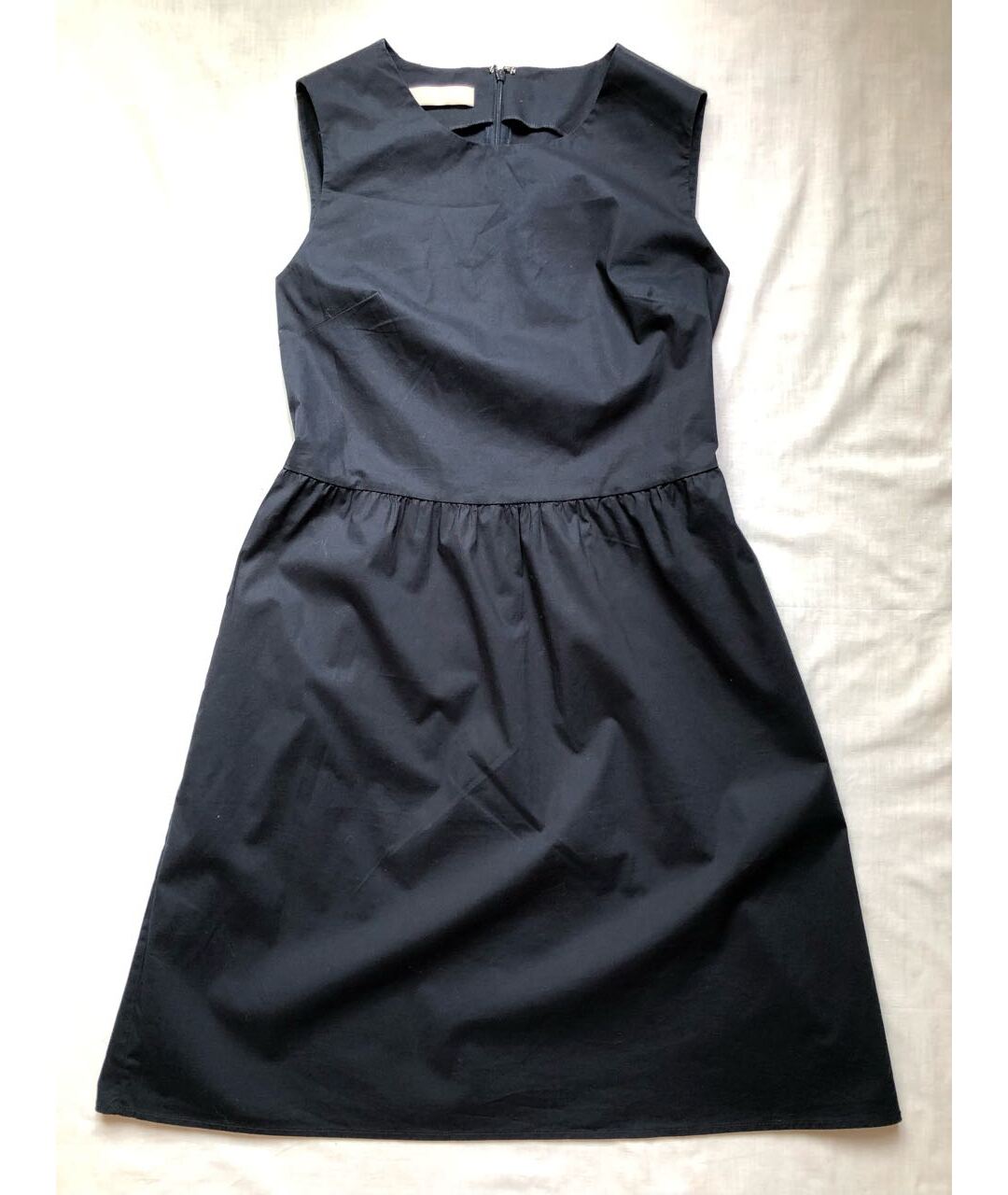 STEFANEL Темно-синее хлопковое повседневное платье, фото 5