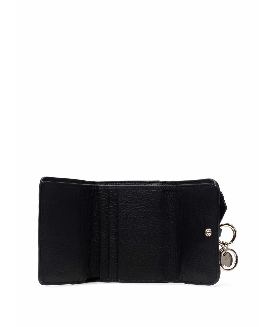 CHLOE Черный кожаный кошелек, фото 2