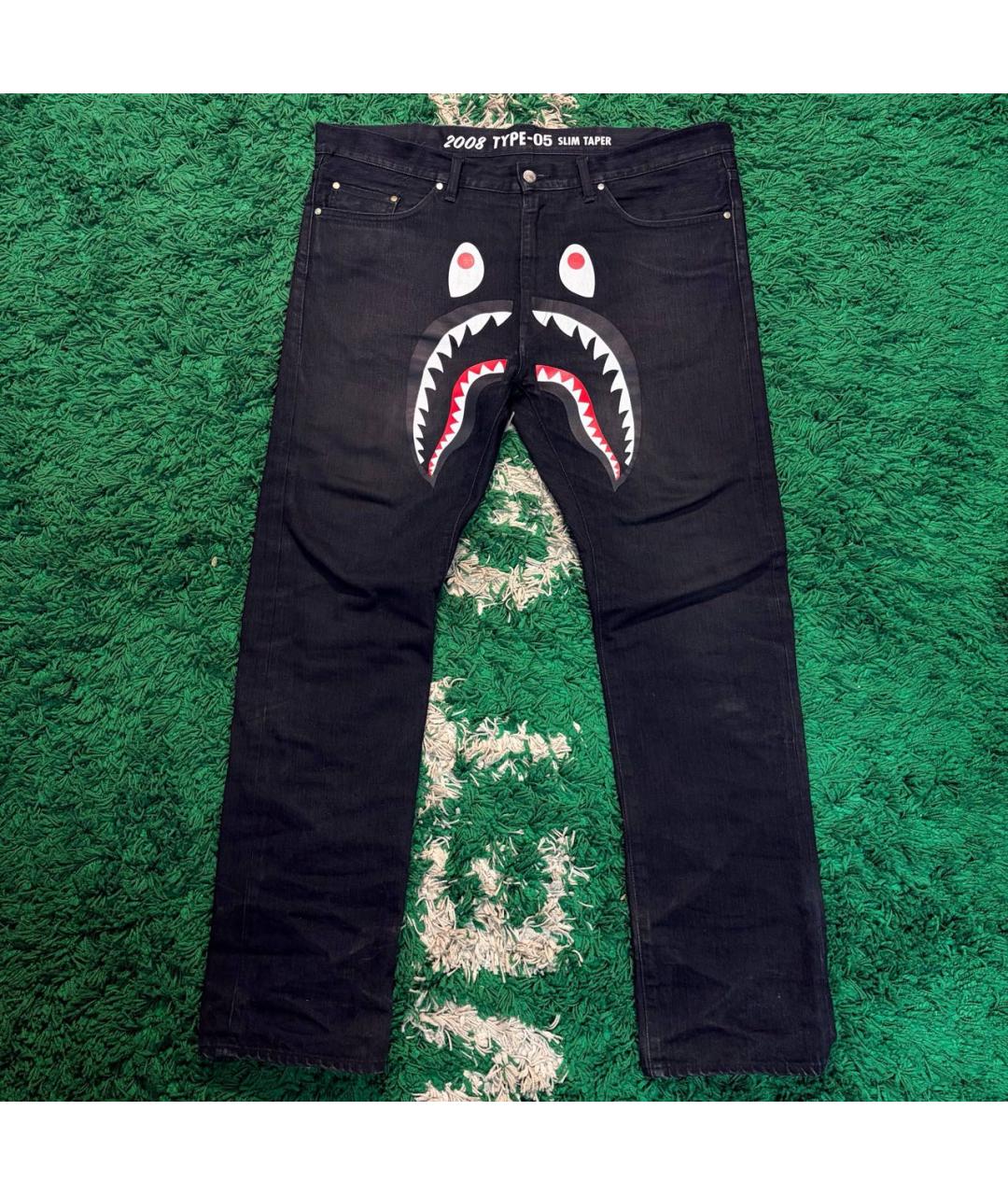 BAPE Черные хлопковые повседневные брюки, фото 6