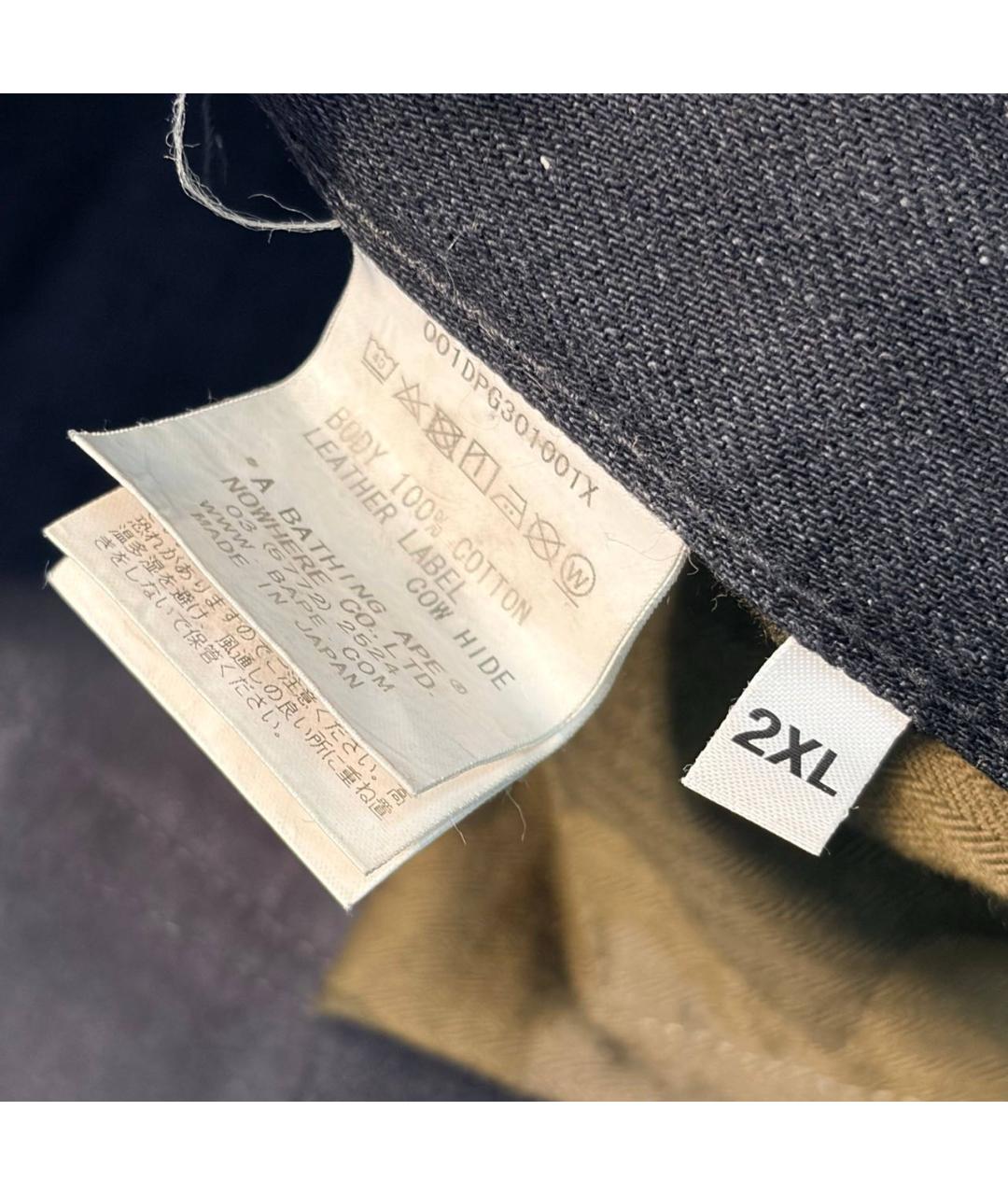 BAPE Черные хлопковые повседневные брюки, фото 4