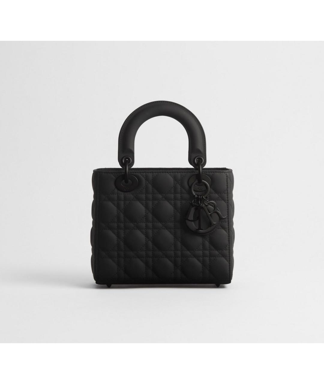 CHRISTIAN DIOR Черная кожаная сумка через плечо, фото 8