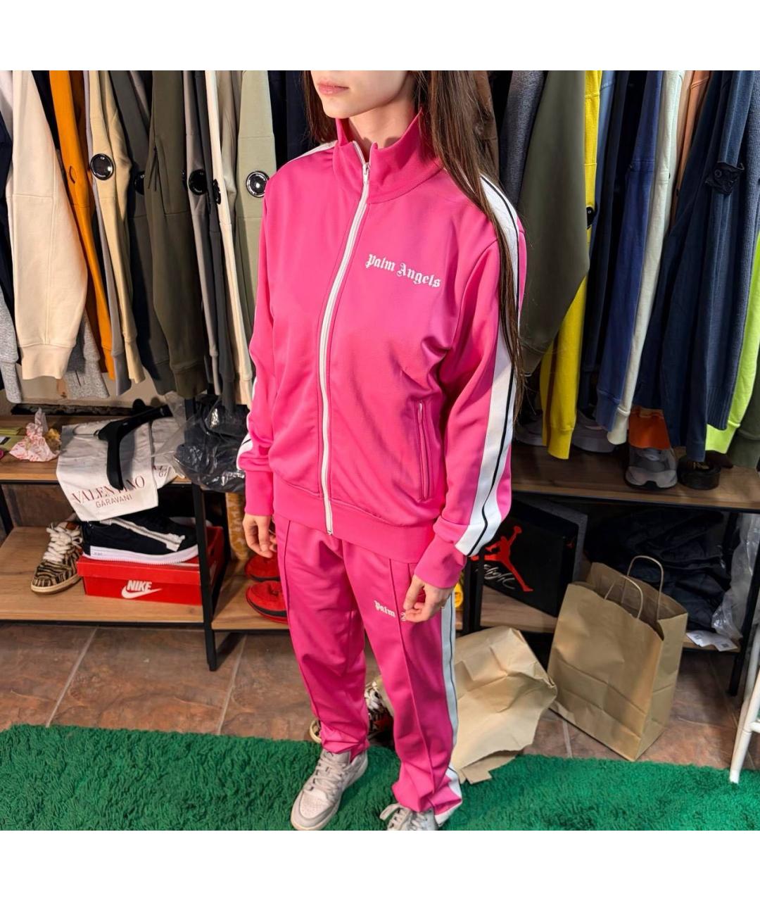 PALM ANGELS Фуксия хлопковый костюм с брюками, фото 6