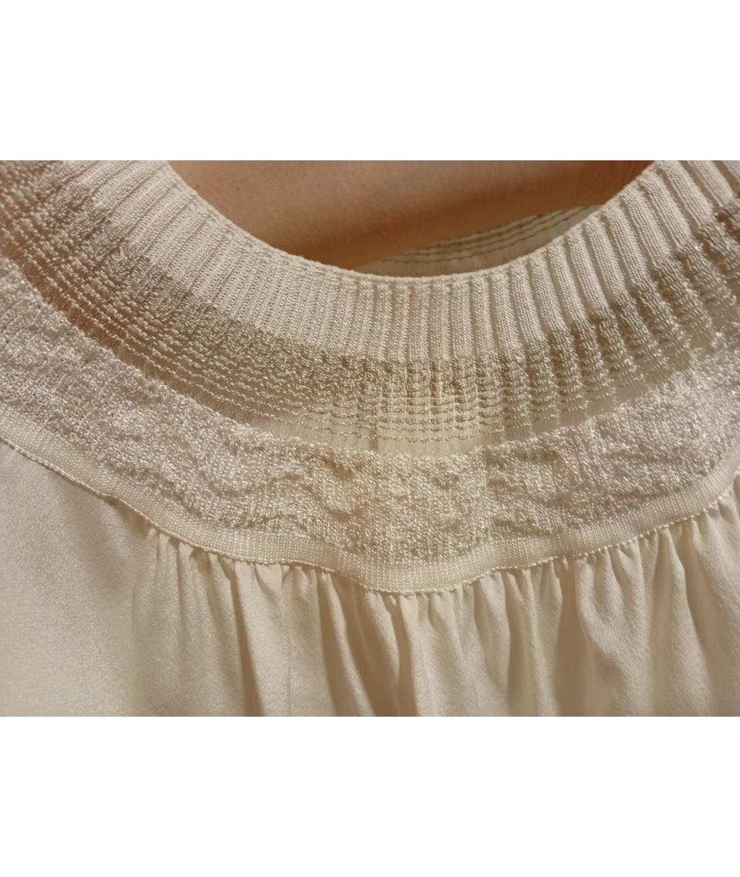 MISSONI Белая шелковая блузы, фото 7