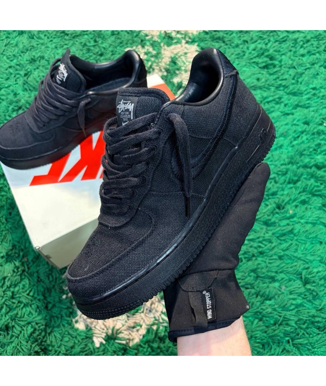 NIKE Черные замшевые высокие кроссовки / кеды, фото 6