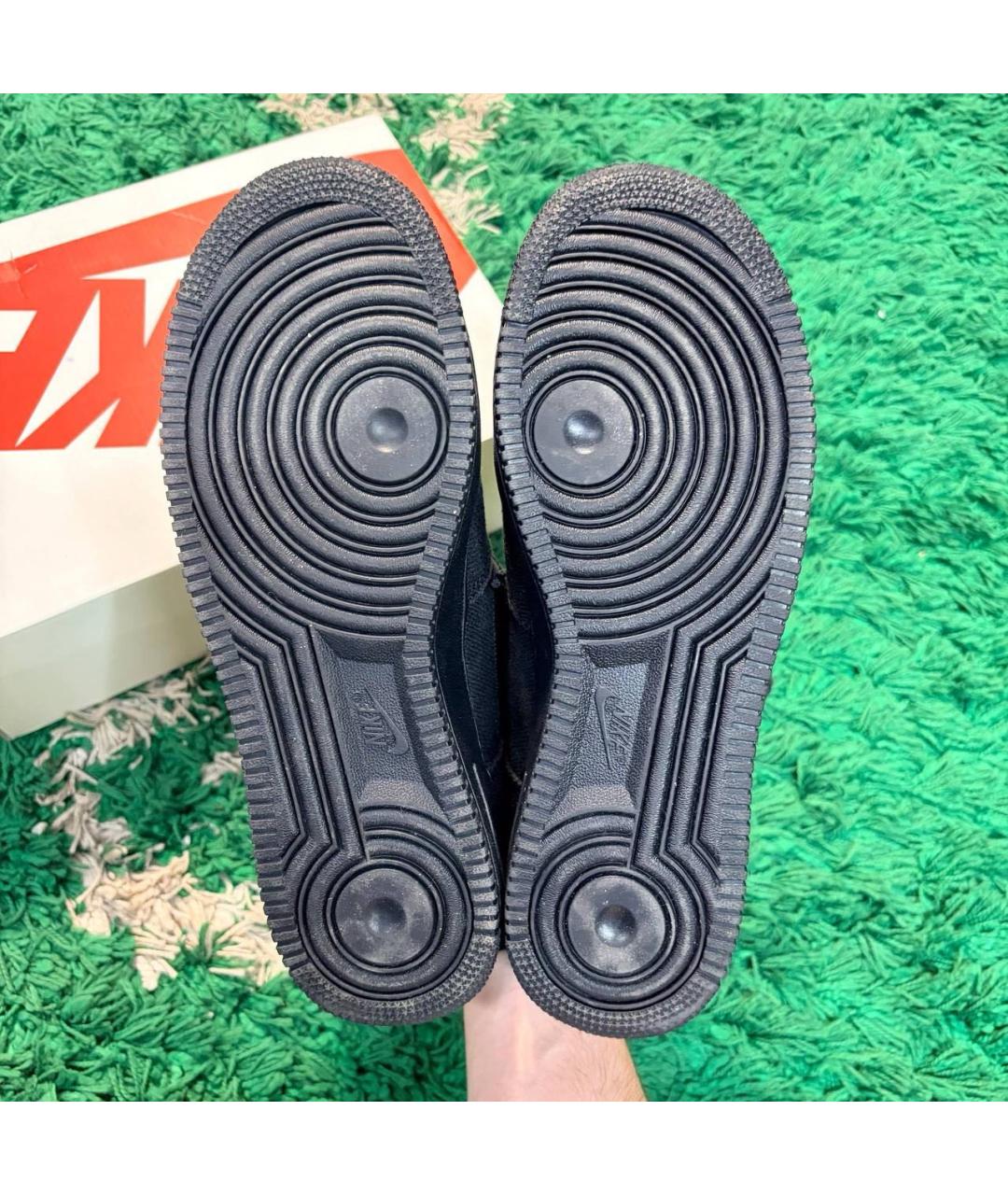 NIKE Черные замшевые высокие кроссовки / кеды, фото 4