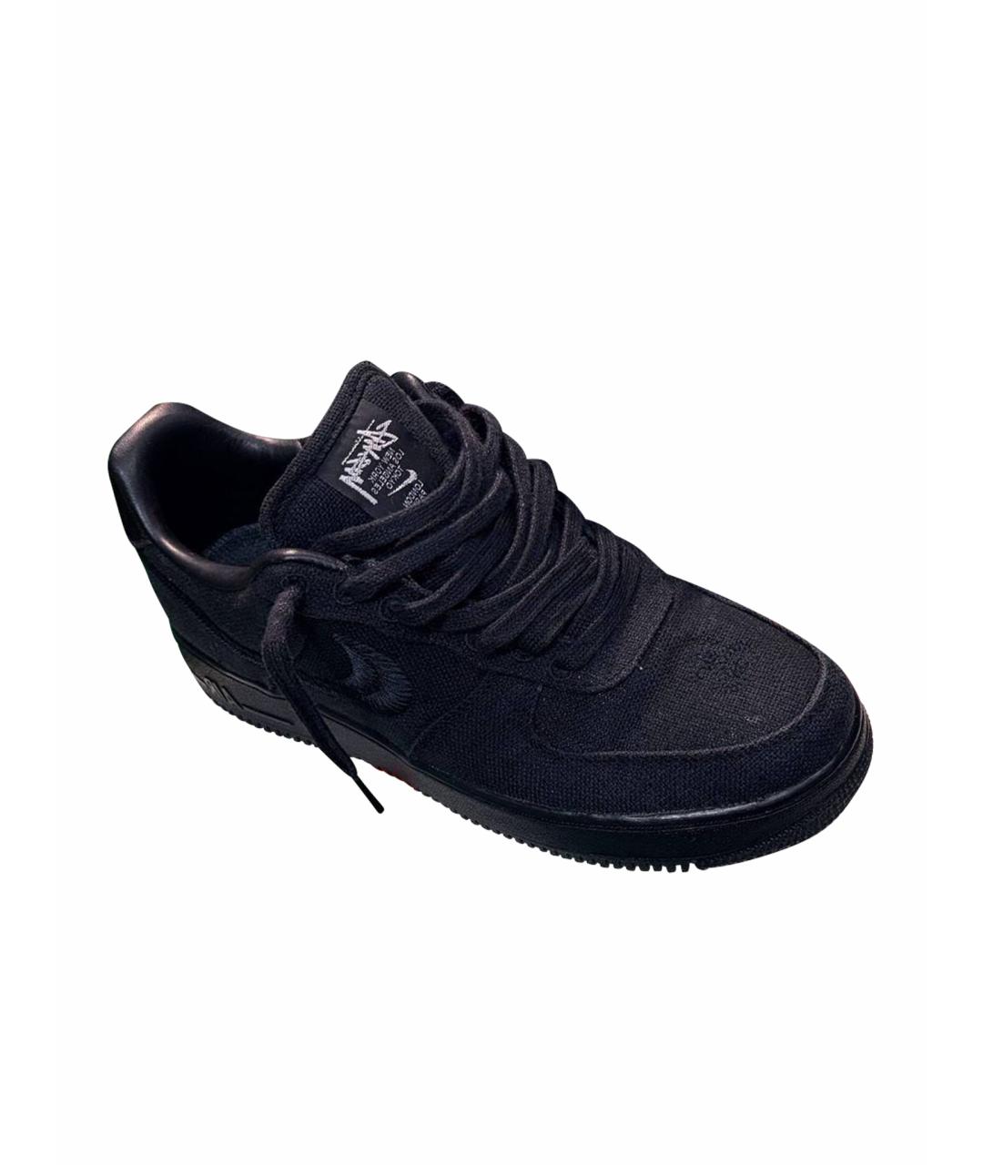 NIKE Черные замшевые высокие кроссовки / кеды, фото 1