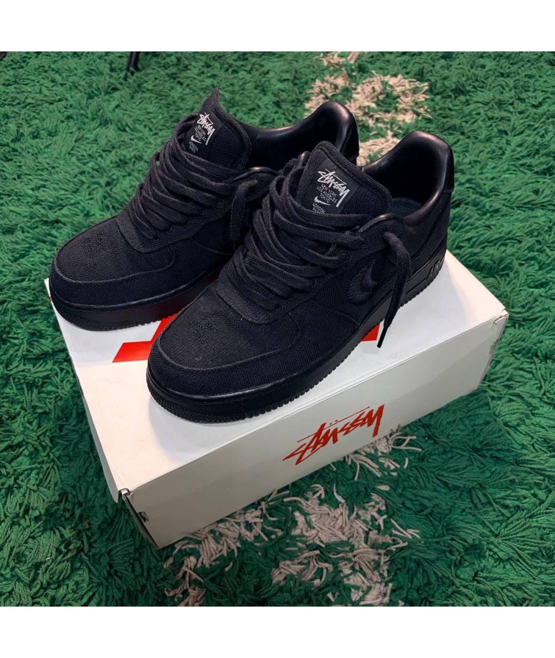 NIKE Черные замшевые высокие кроссовки / кеды, фото 2