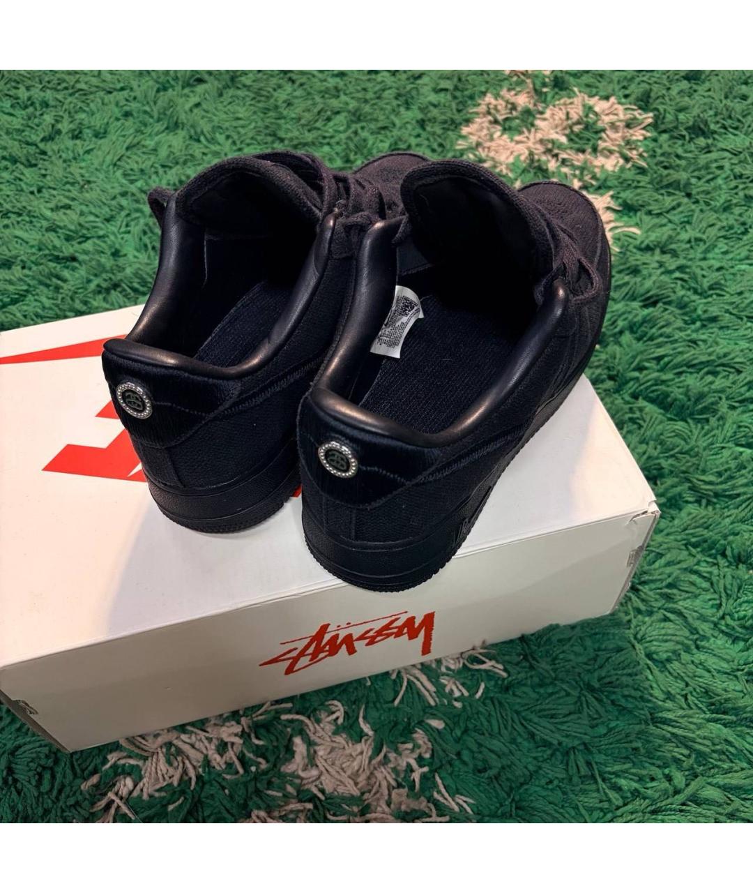 NIKE Черные замшевые высокие кроссовки / кеды, фото 3