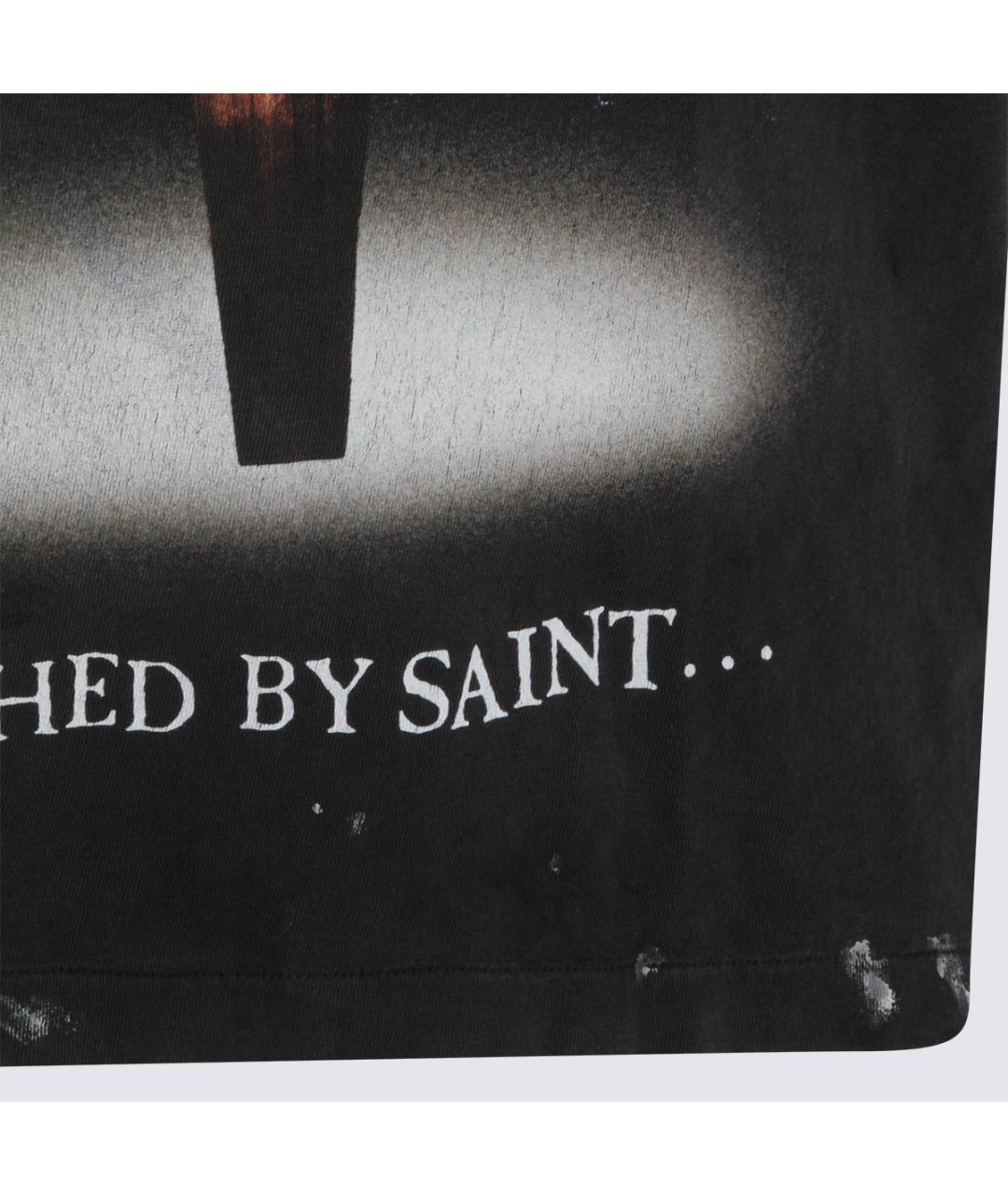 SAINT Mxxxxxx Серая хлопковая футболка, фото 4