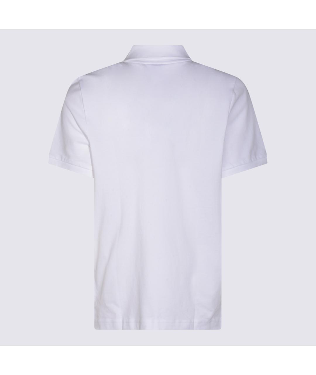 MOOSE KNUCKLES Белое хлопковое поло с коротким рукавом, фото 2