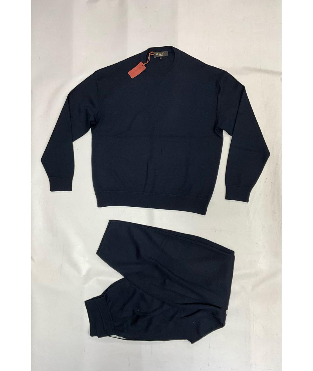 LORO PIANA Темно-синий кашемировый спортивные костюмы, фото 5