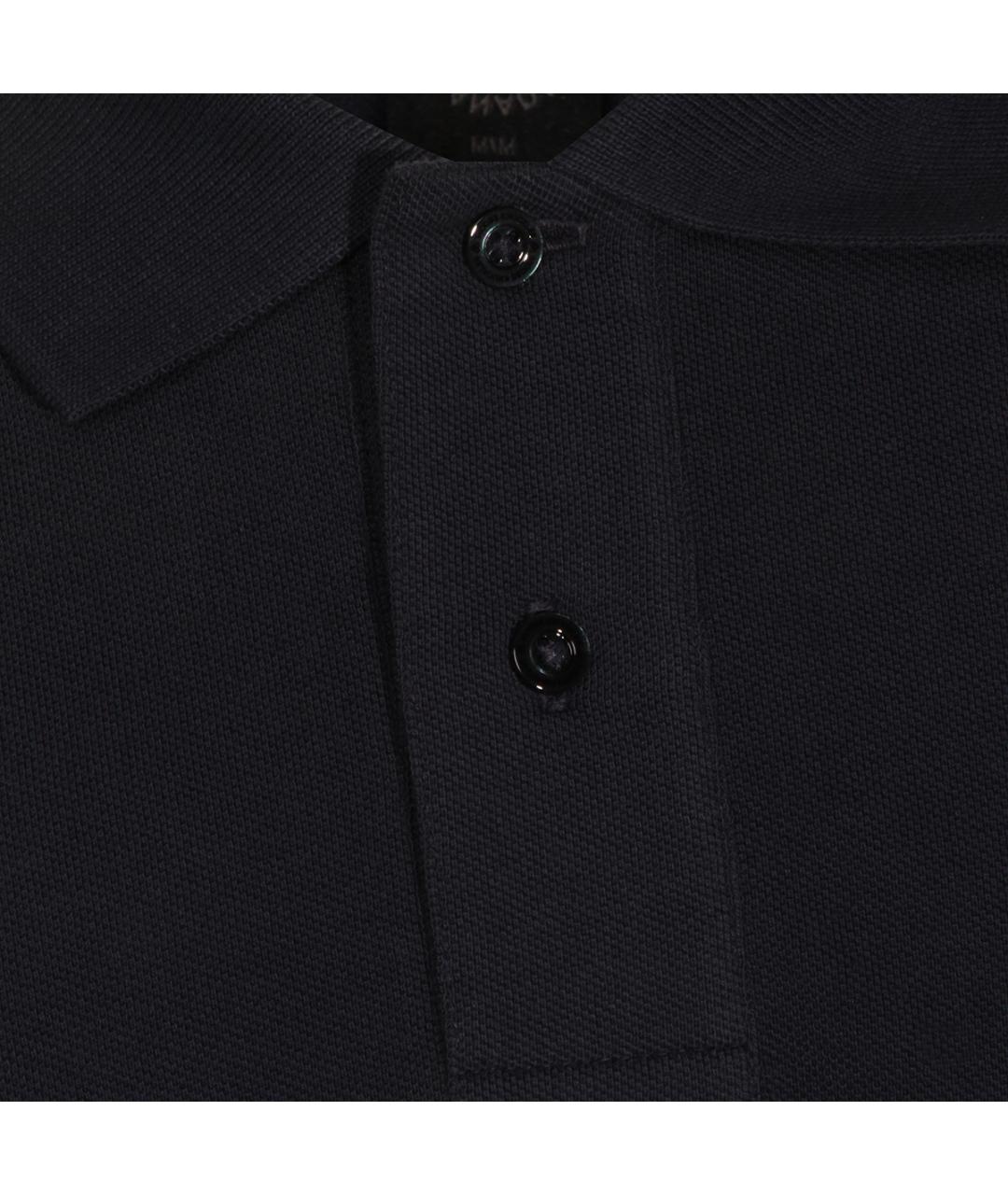 MOOSE KNUCKLES Синее хлопковое поло с коротким рукавом, фото 4