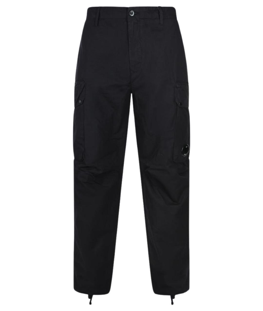 CP COMPANY Черные хлопковые повседневные брюки, фото 1