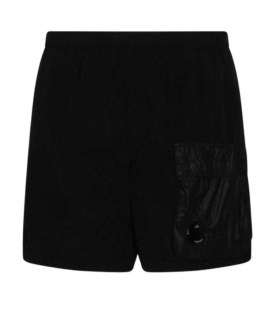 CP COMPANY Черные полиамидовые шорты, фото 1