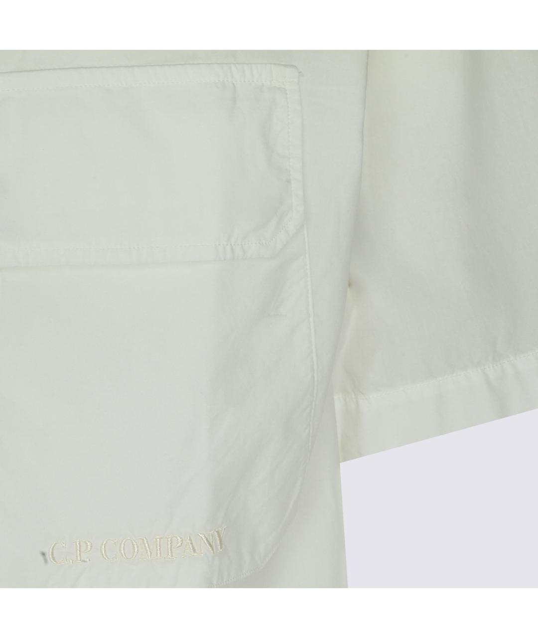 CP COMPANY Белая хлопковая кэжуал рубашка, фото 3