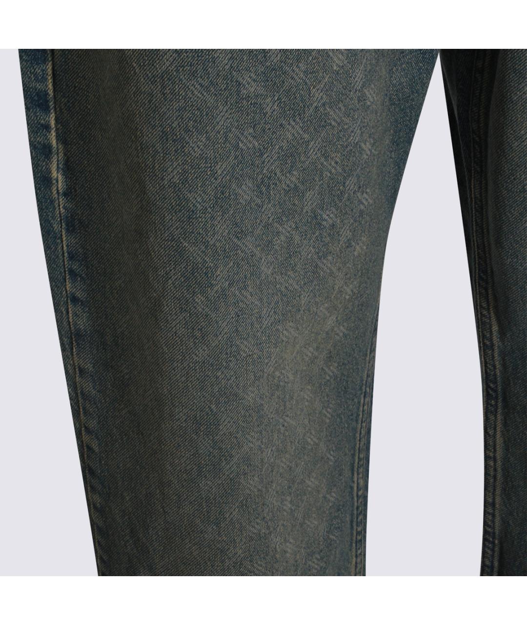 DAILY PAPER Синие хлопковые прямые джинсы, фото 4