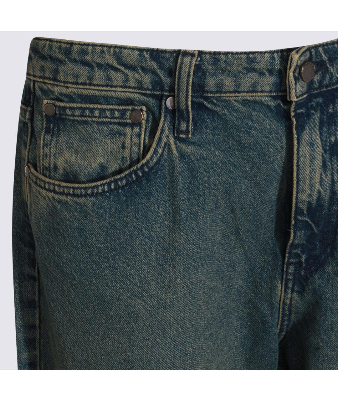 DAILY PAPER Синие хлопковые прямые джинсы, фото 3