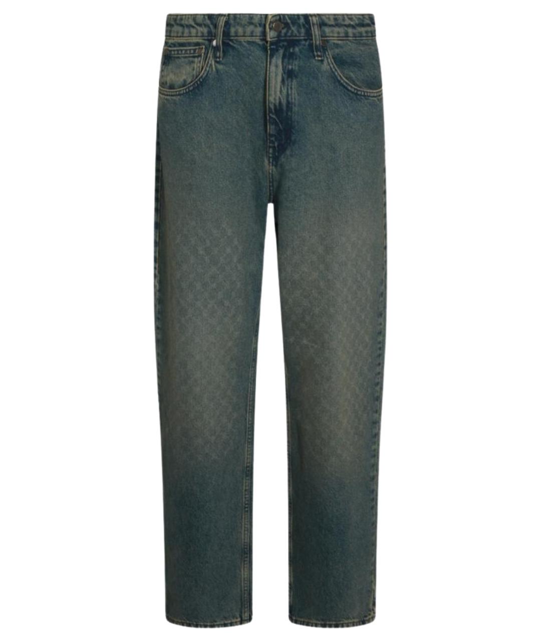 DAILY PAPER Синие хлопковые прямые джинсы, фото 1