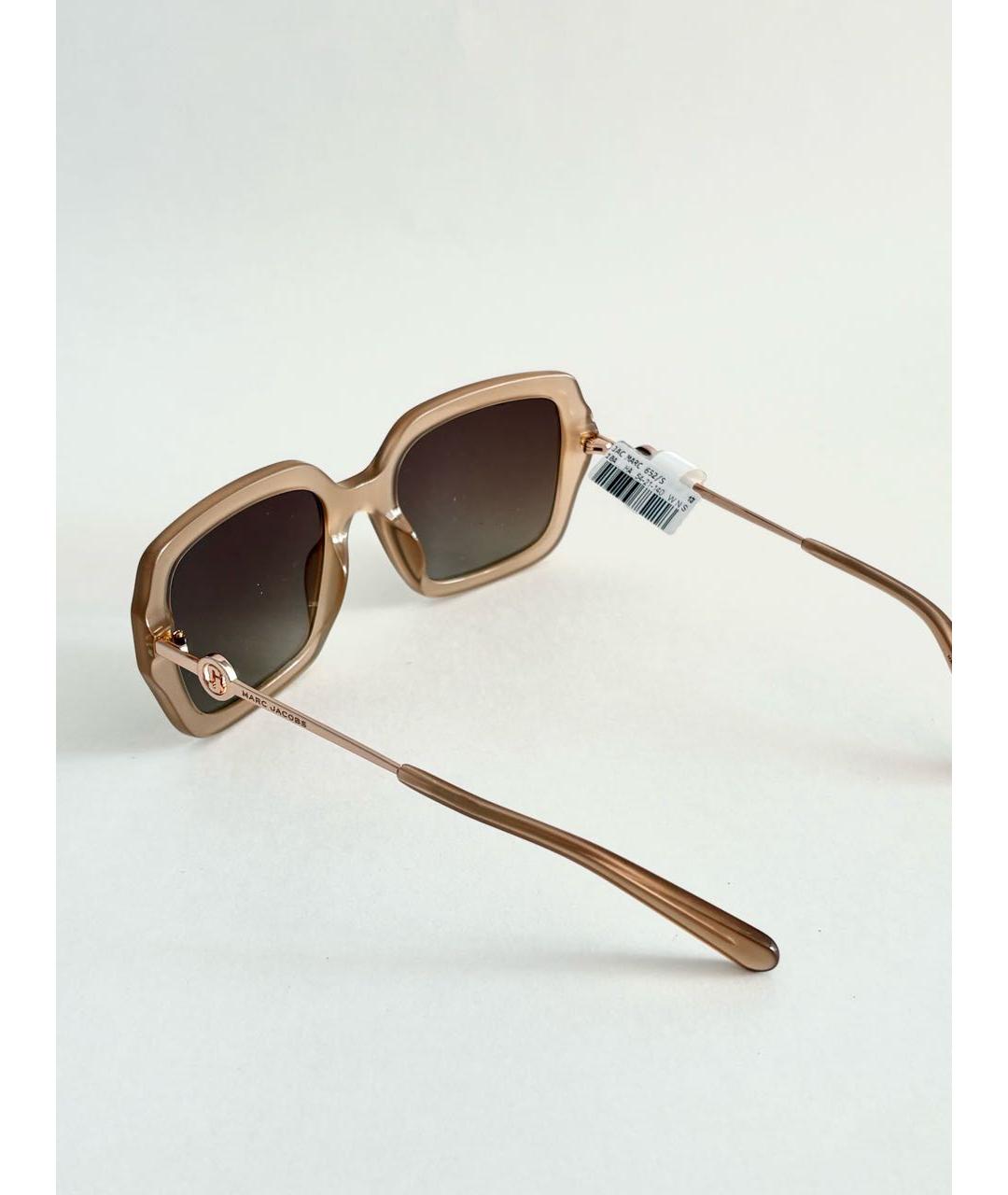 MARC JACOBS Бежевые пластиковые солнцезащитные очки, фото 4