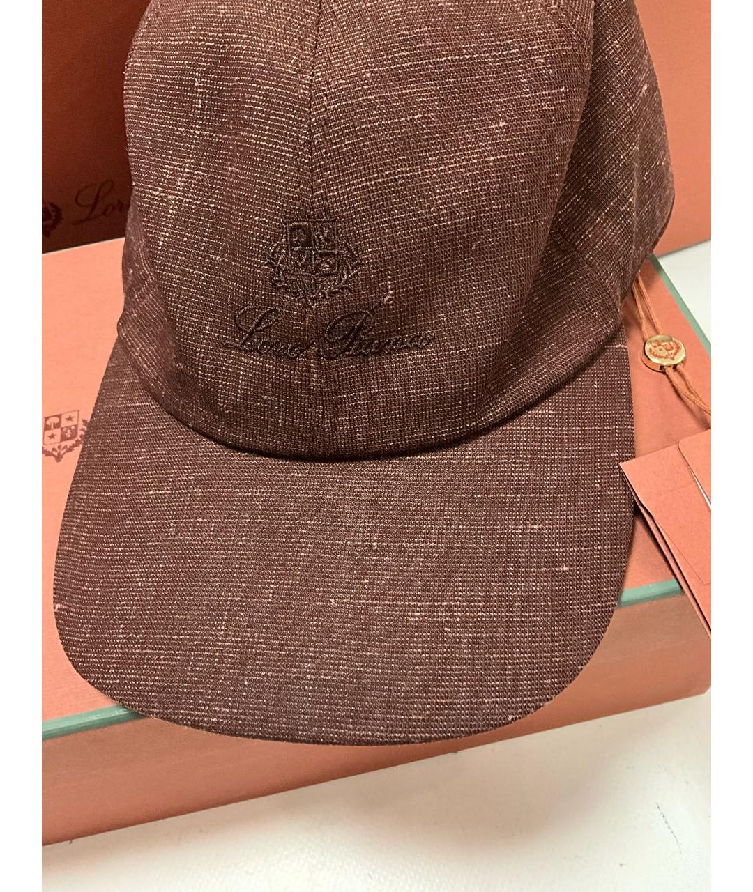 LORO PIANA Бордовая шерстяная кепка/бейсболка, фото 2