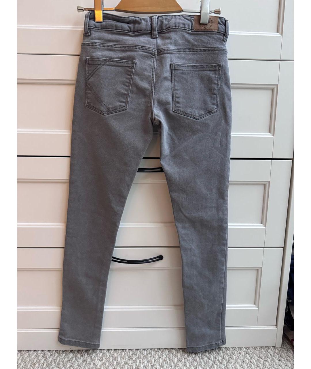 KENZO Серые хлопковые детские джинсы, фото 2