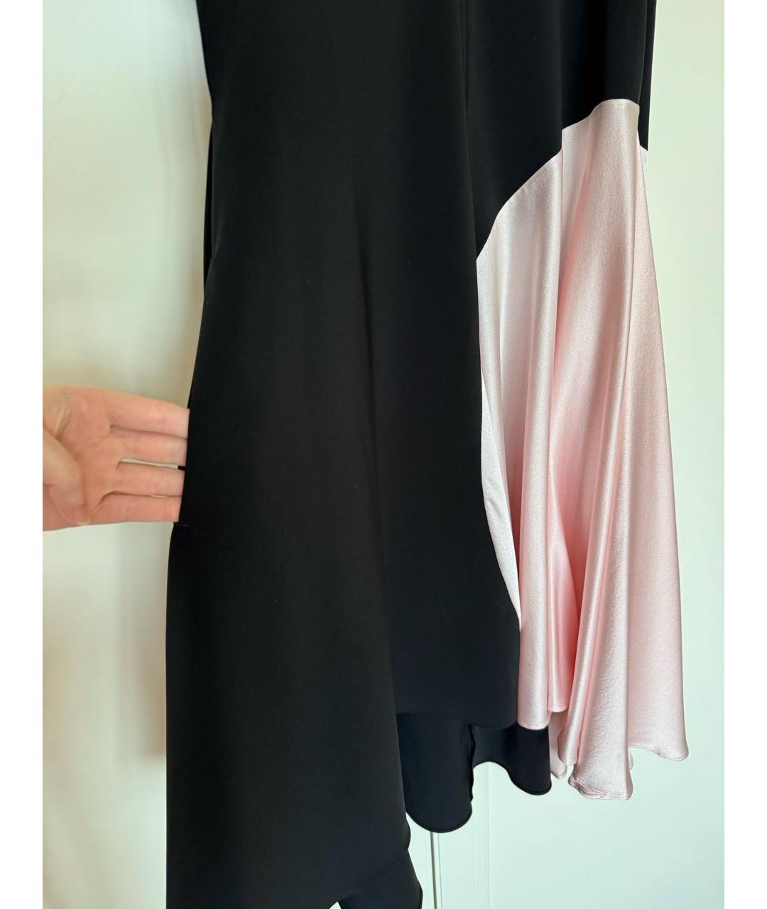 SPORTMAX Черное шелковое вечернее платье, фото 7