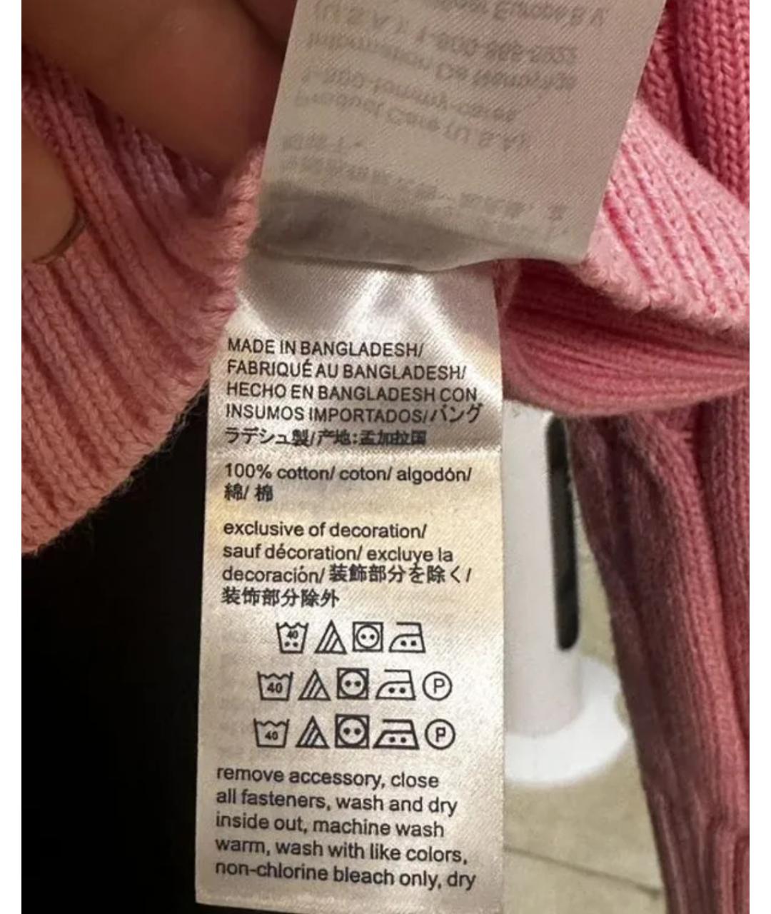 POLO RALPH LAUREN Розовый хлопковый джемпер / свитер, фото 3
