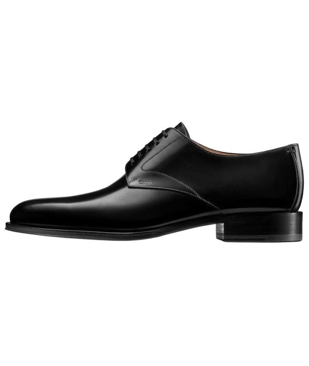 CHRISTIAN DIOR Черные кожаные туфли, фото 6