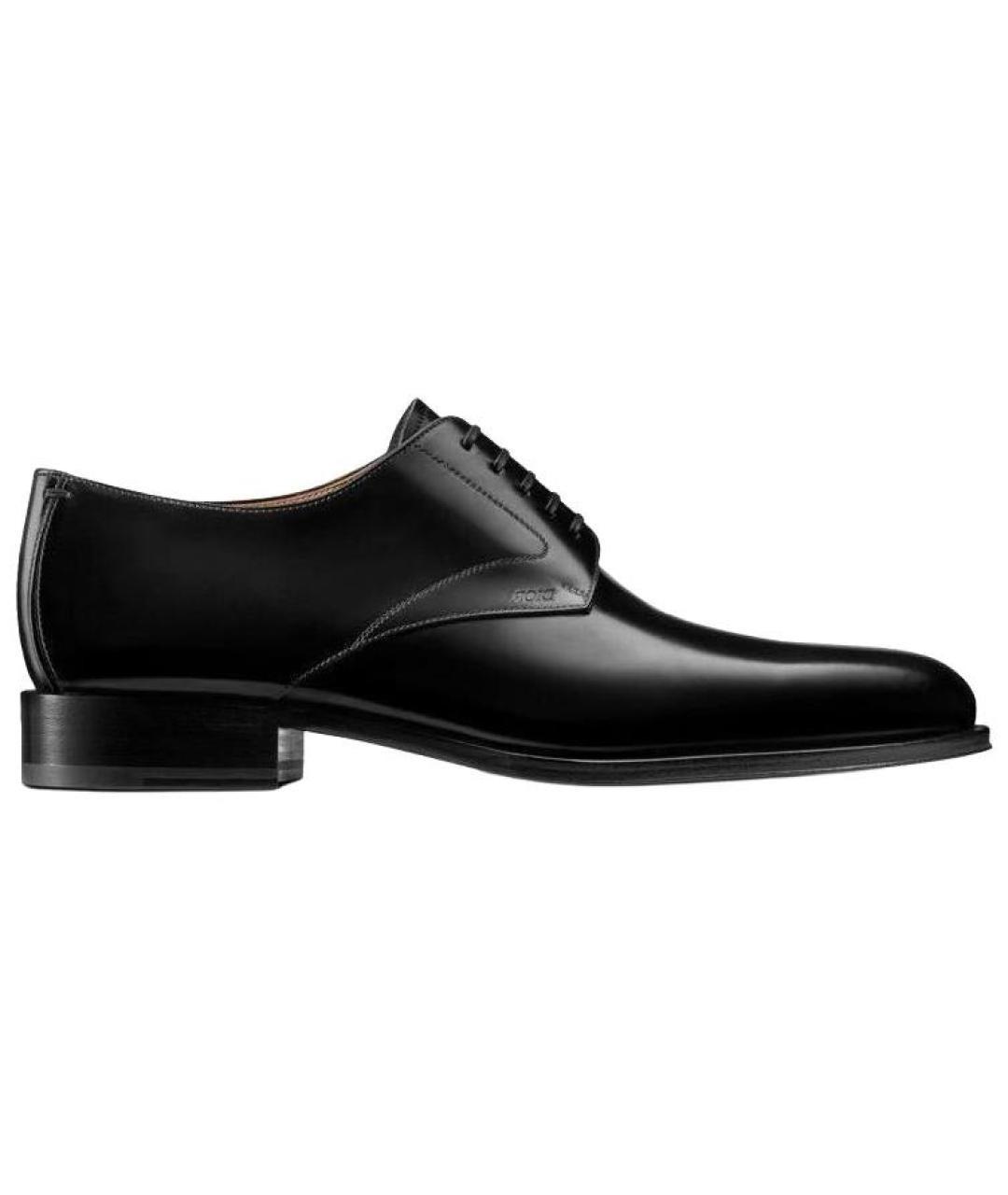 CHRISTIAN DIOR Черные кожаные туфли, фото 1