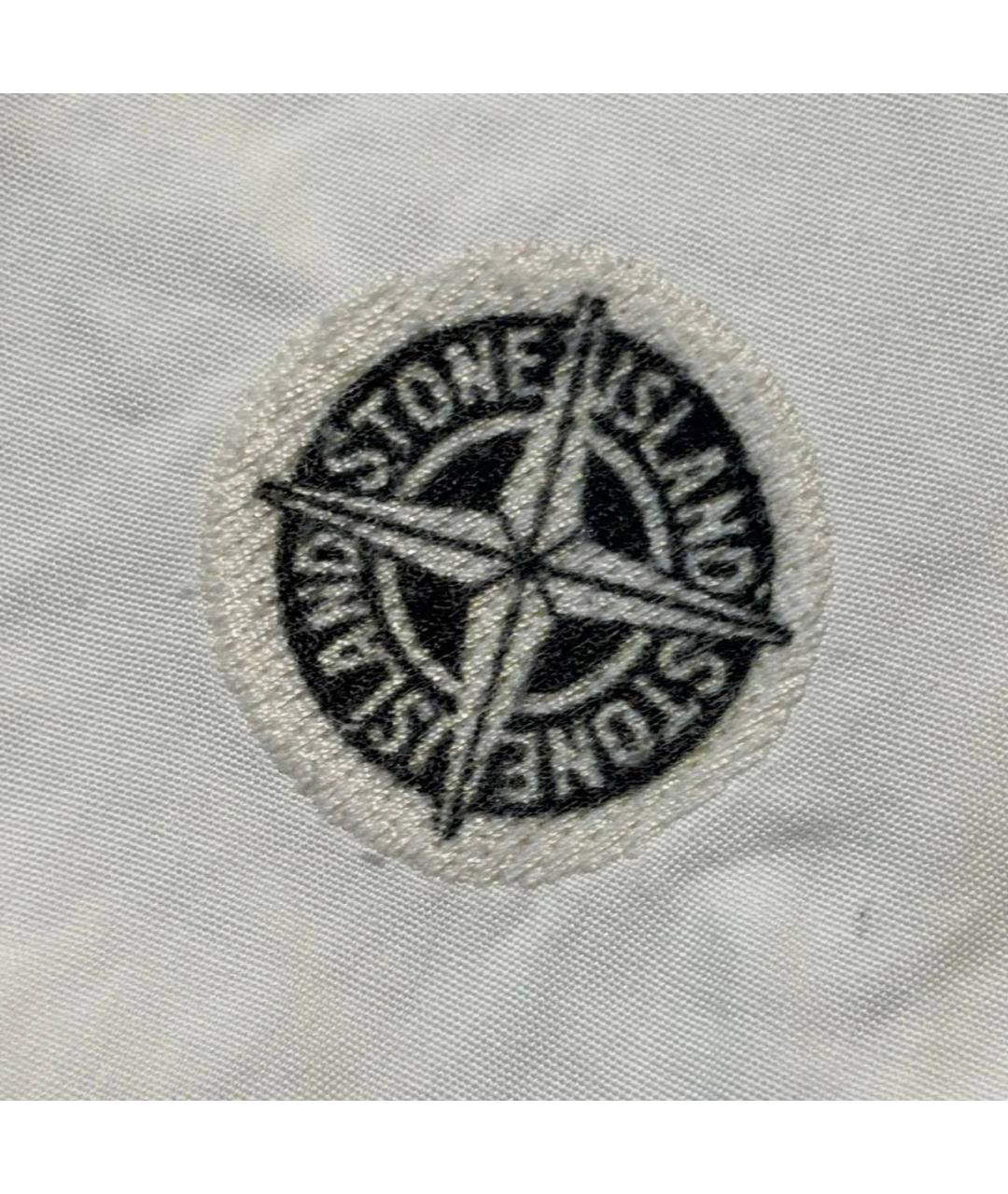 STONE ISLAND Белая хлопковая кэжуал рубашка, фото 3