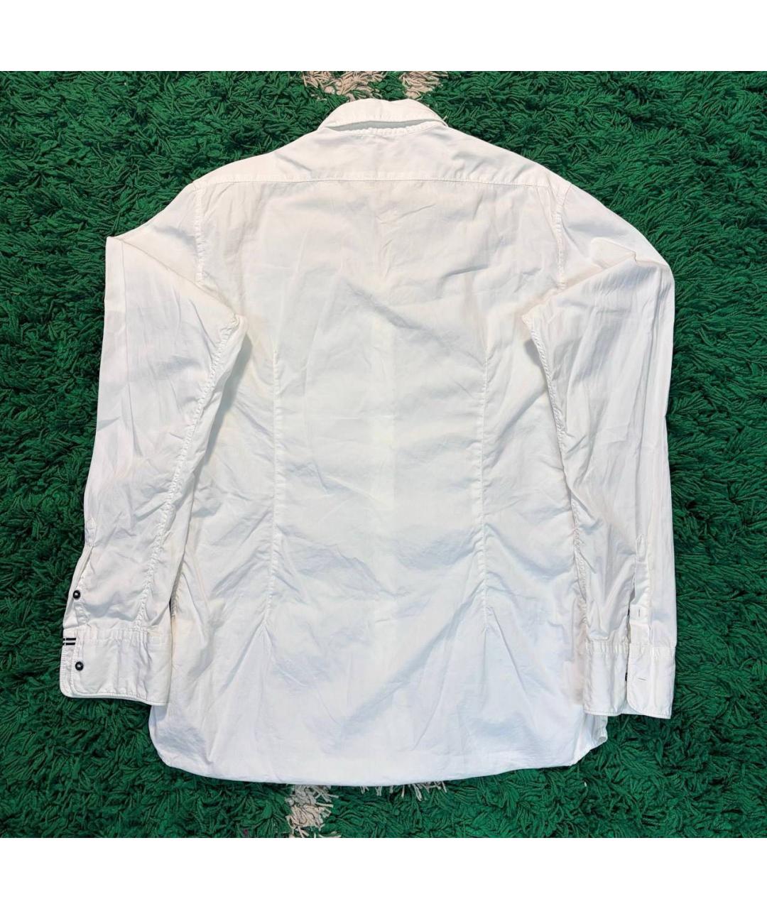 STONE ISLAND Белая хлопковая кэжуал рубашка, фото 2