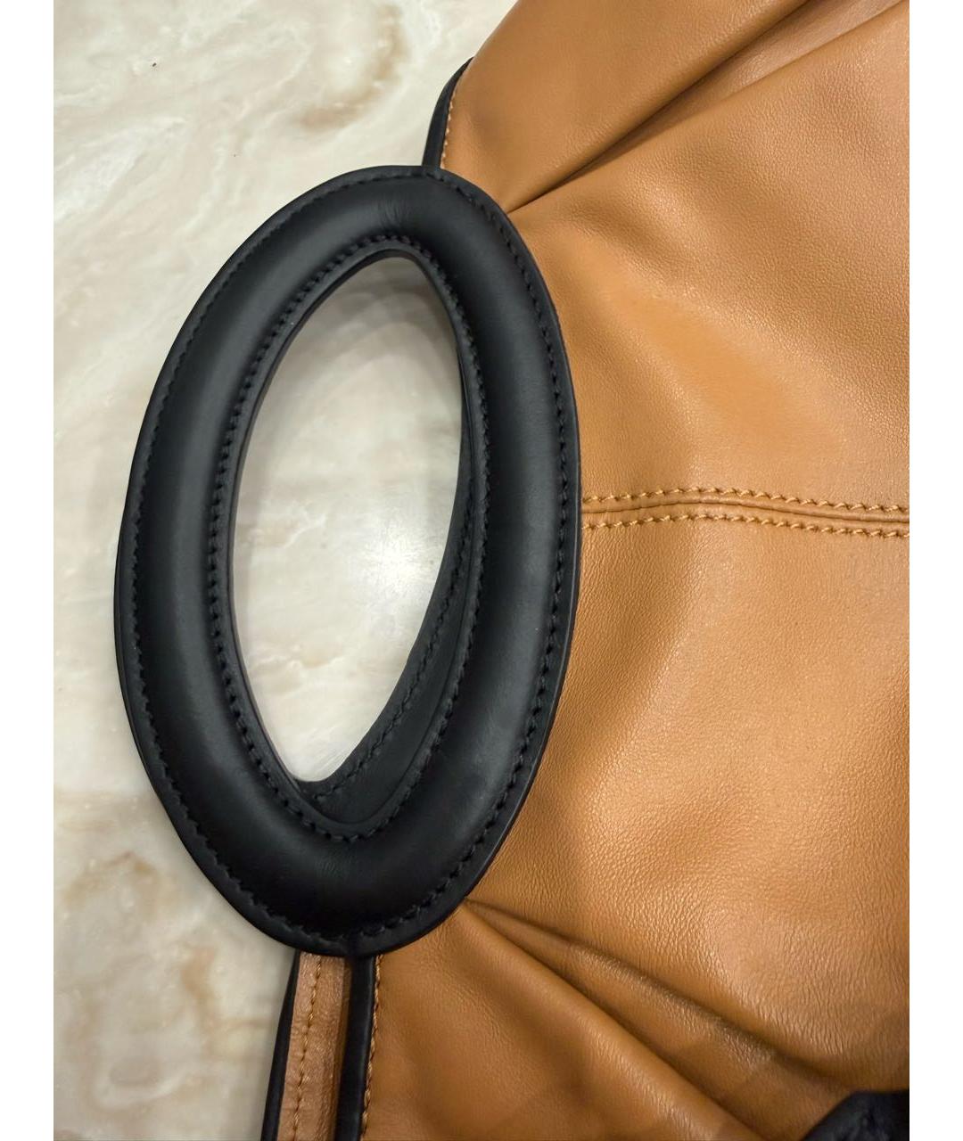 MARNI Коричневая кожаная сумка тоут, фото 6