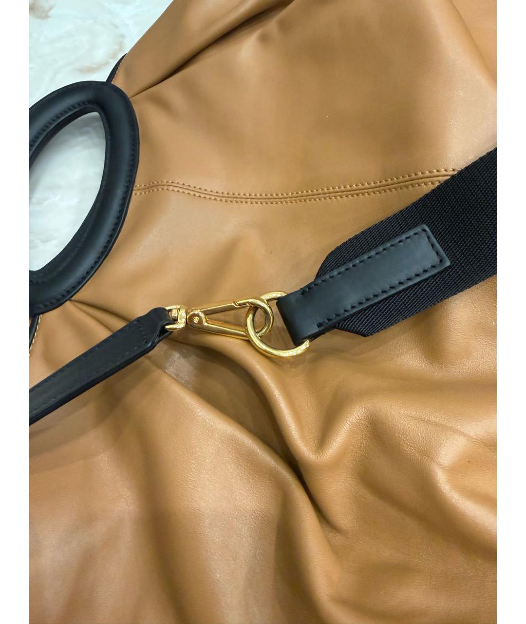 MARNI Коричневая кожаная сумка тоут, фото 7