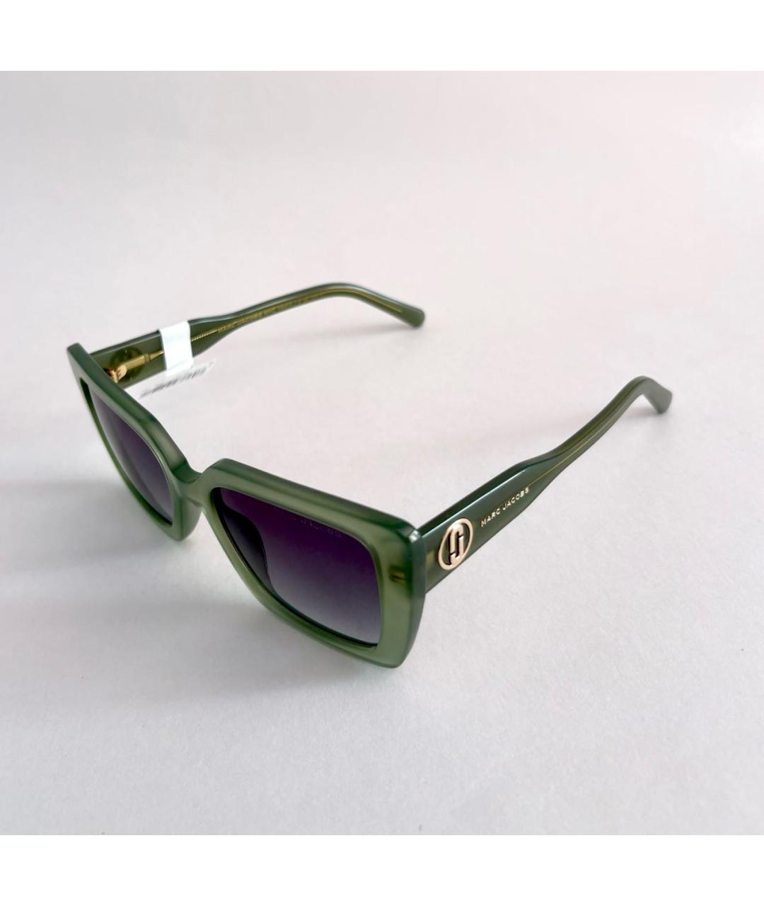 MARC JACOBS Хаки пластиковые солнцезащитные очки, фото 3