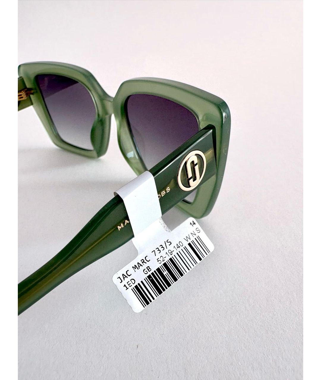 MARC JACOBS Хаки пластиковые солнцезащитные очки, фото 4