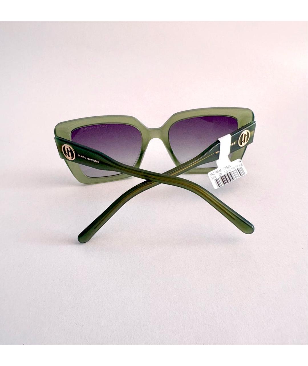 MARC JACOBS Хаки пластиковые солнцезащитные очки, фото 5