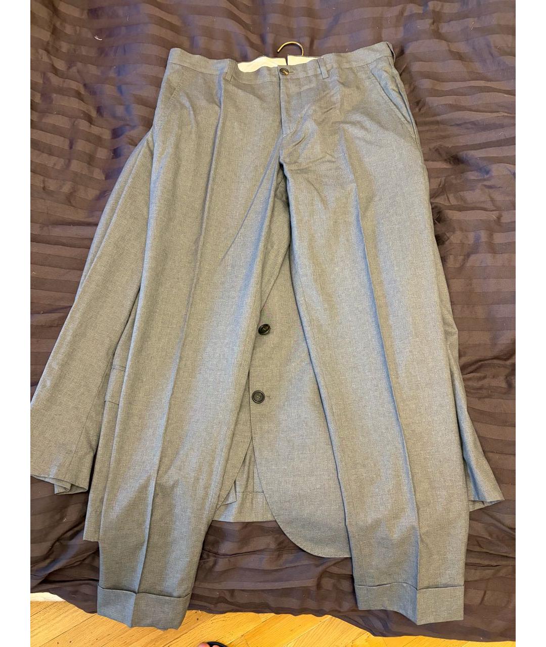 BRUNELLO CUCINELLI Серый классический костюм, фото 2