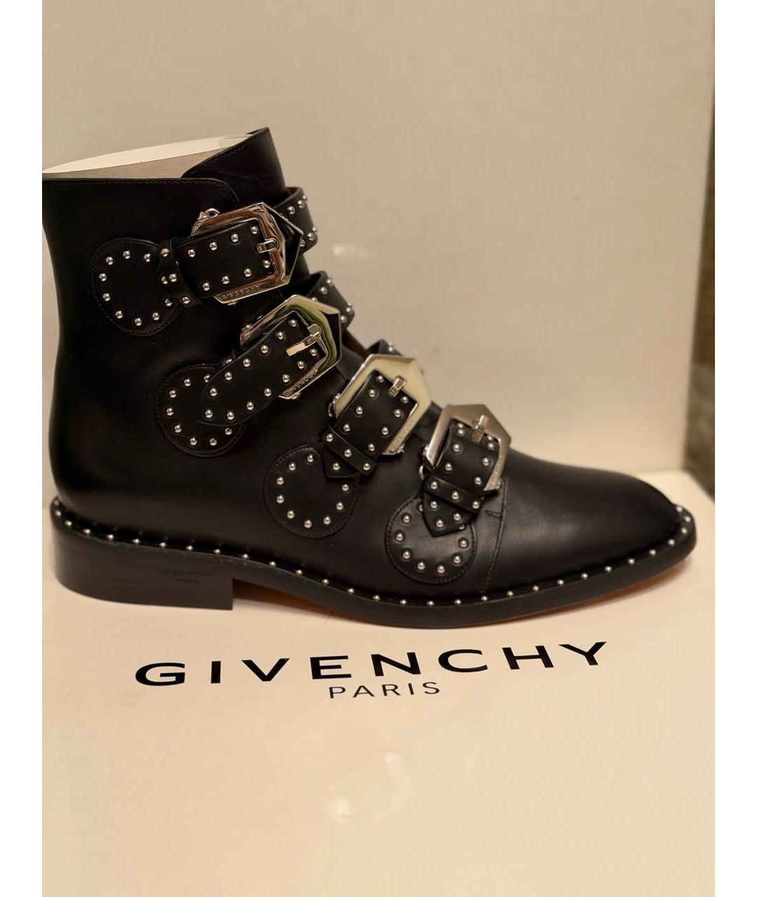 GIVENCHY Черные кожаные ботинки, фото 5