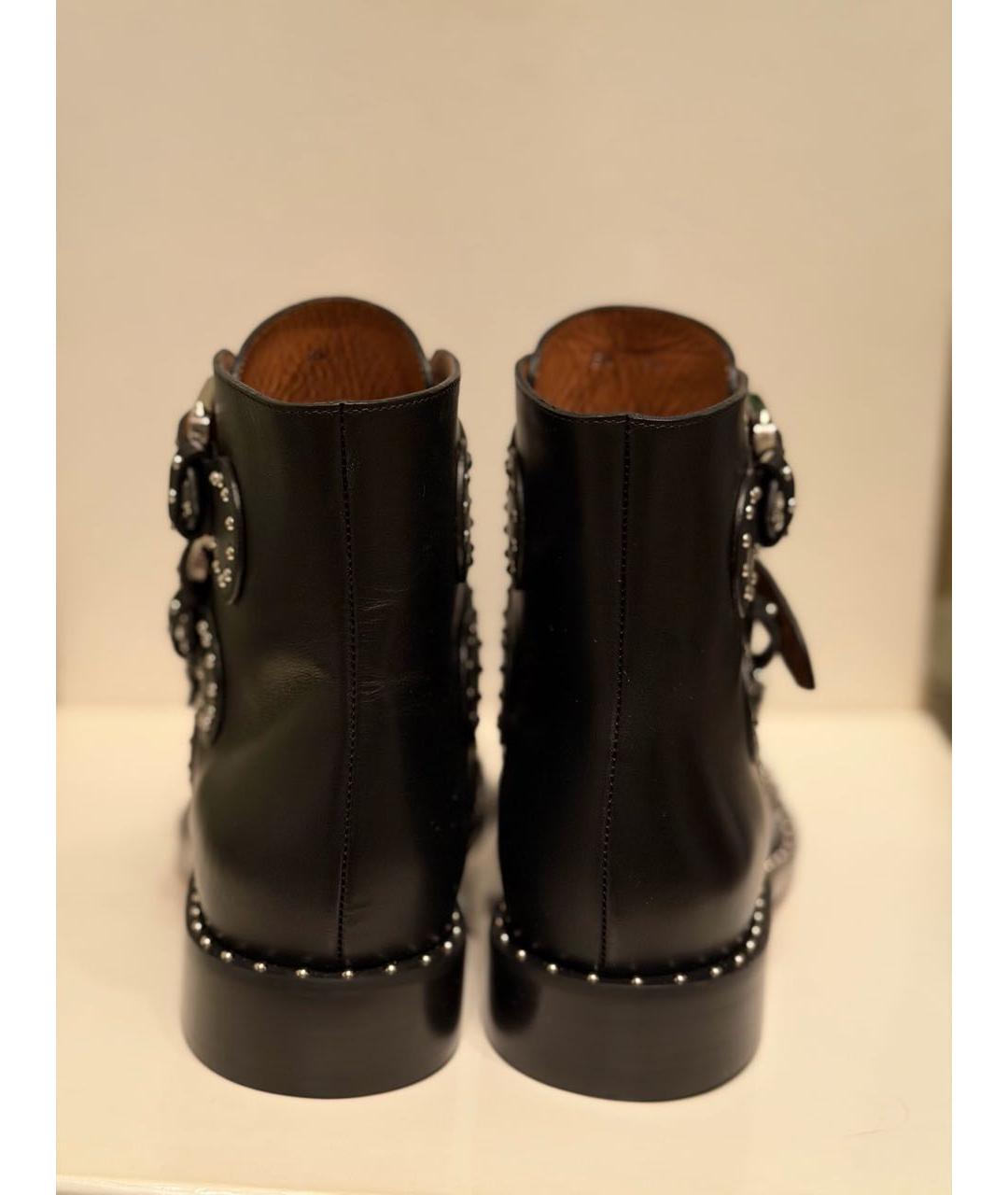 GIVENCHY Черные кожаные ботинки, фото 4