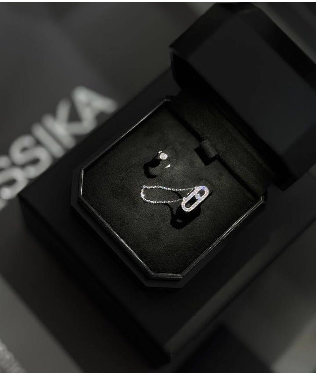 MESSIKA Серебряные серьги из белого золота, фото 4