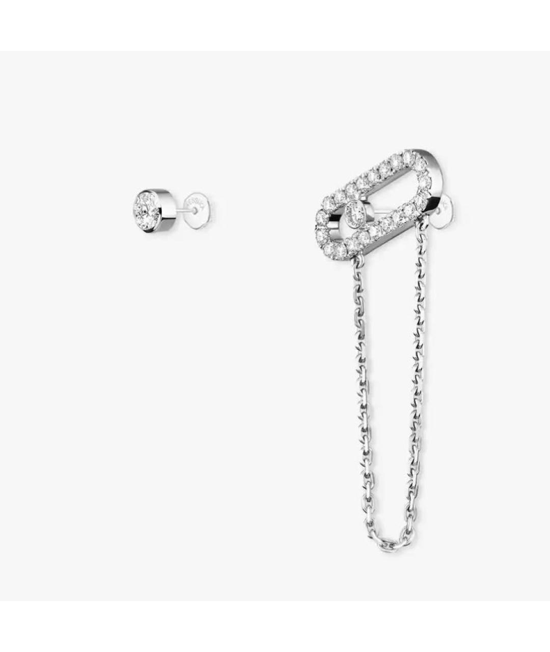 MESSIKA Серебряные серьги из белого золота, фото 2