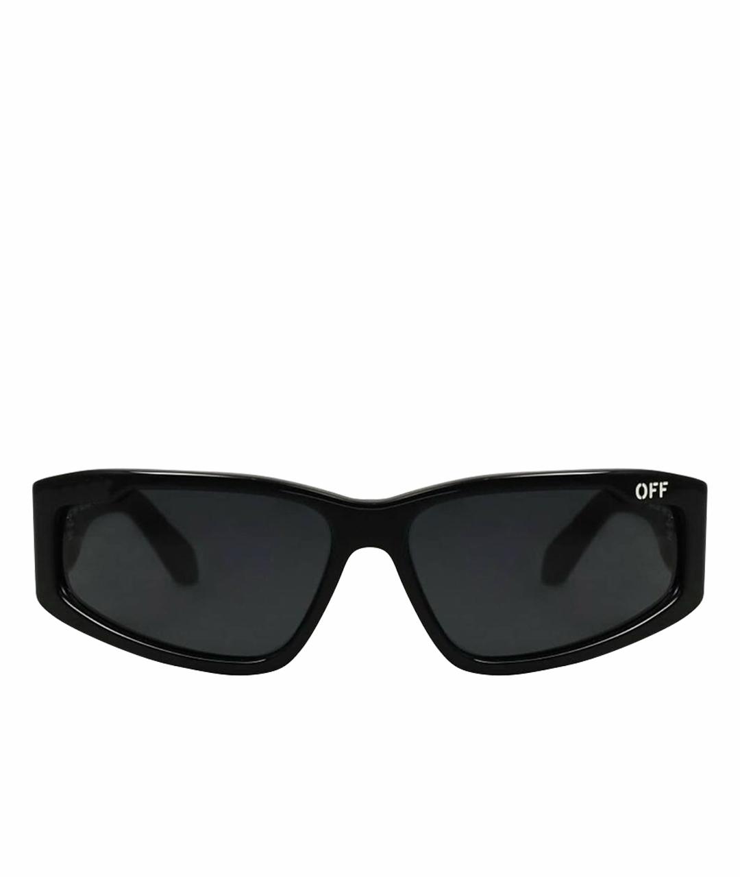 OFF-WHITE Черные пластиковые солнцезащитные очки, фото 1