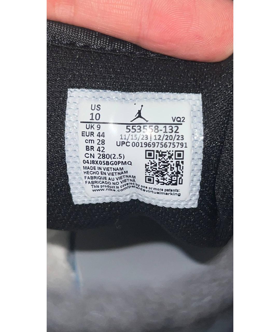 JORDAN Мульти кожаные низкие кроссовки / кеды, фото 7