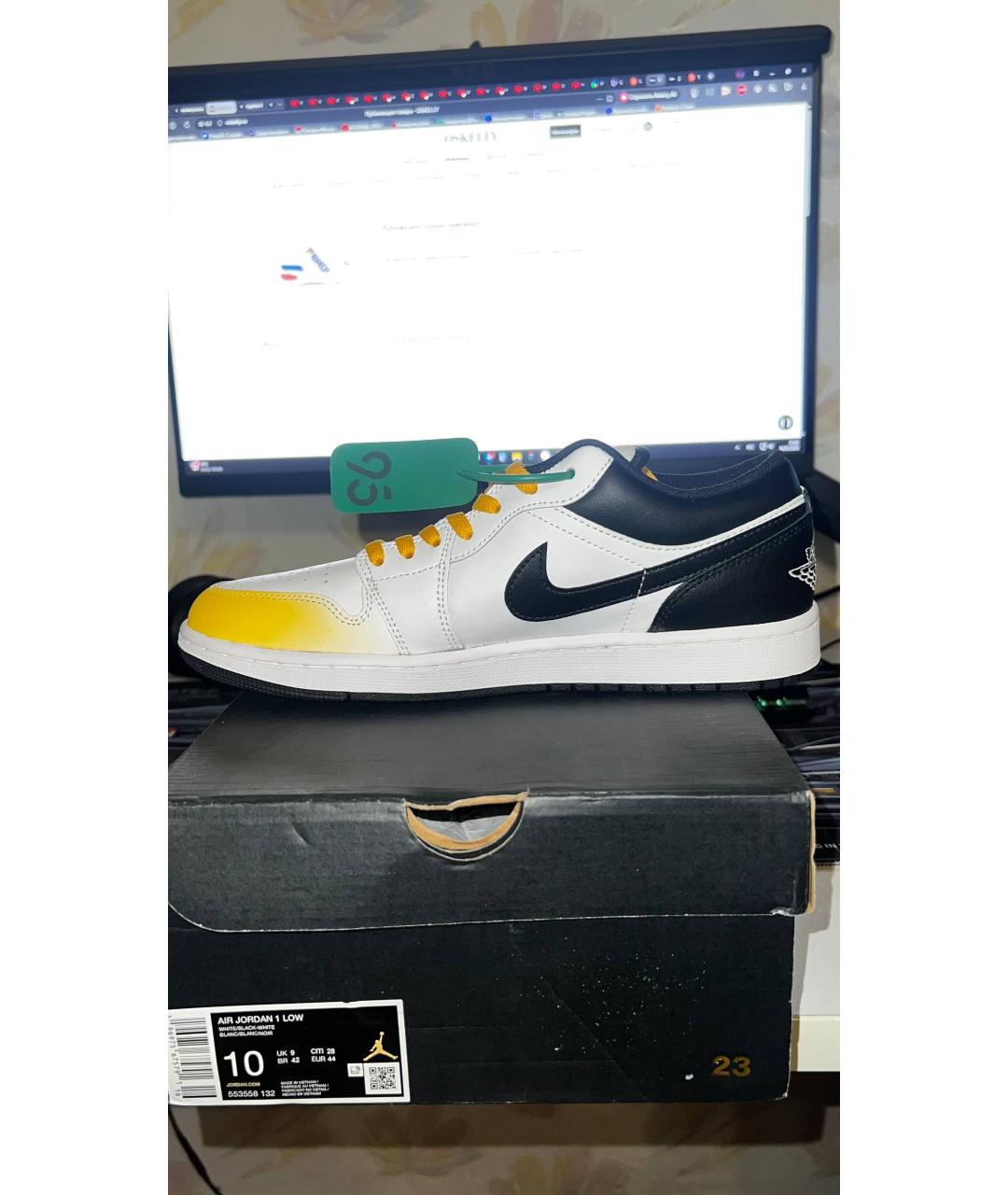 JORDAN Мульти кожаные низкие кроссовки / кеды, фото 6