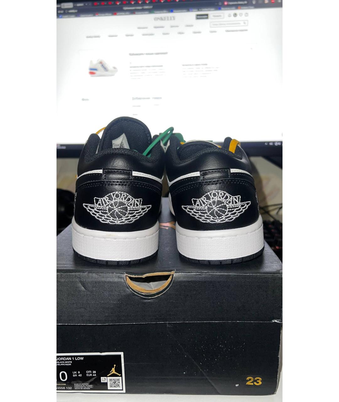 JORDAN Мульти кожаные низкие кроссовки / кеды, фото 4