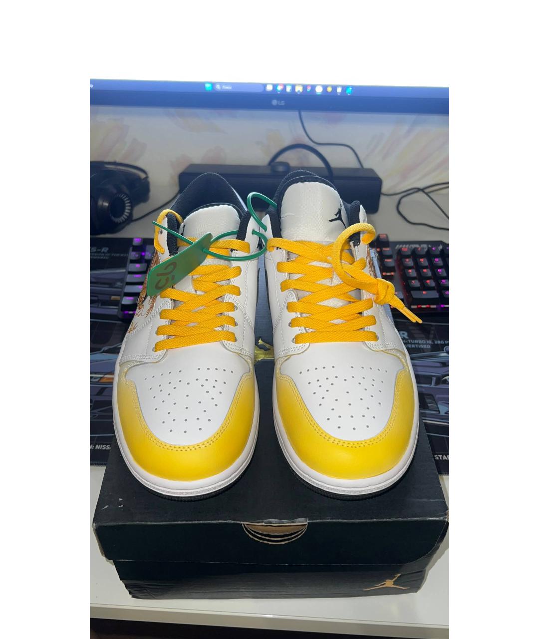 JORDAN Мульти кожаные низкие кроссовки / кеды, фото 2