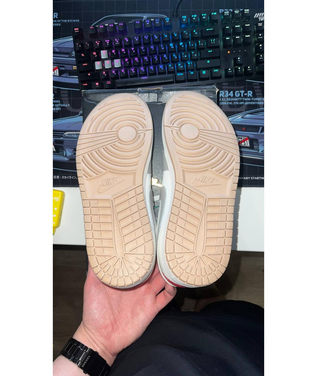 JORDAN Мульти кожаные низкие кроссовки / кеды, фото 5