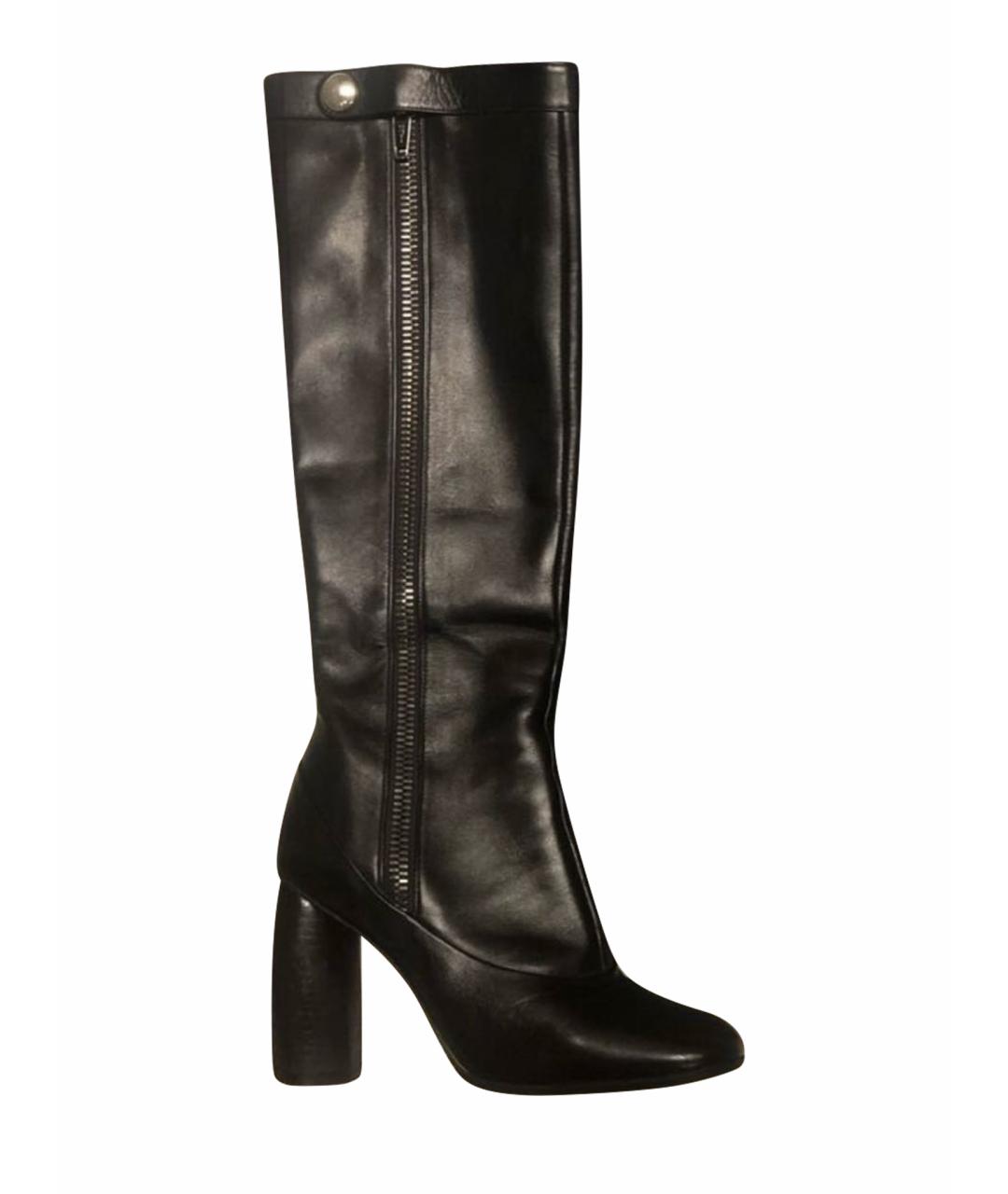 MARC JACOBS Черные кожаные сапоги, фото 1