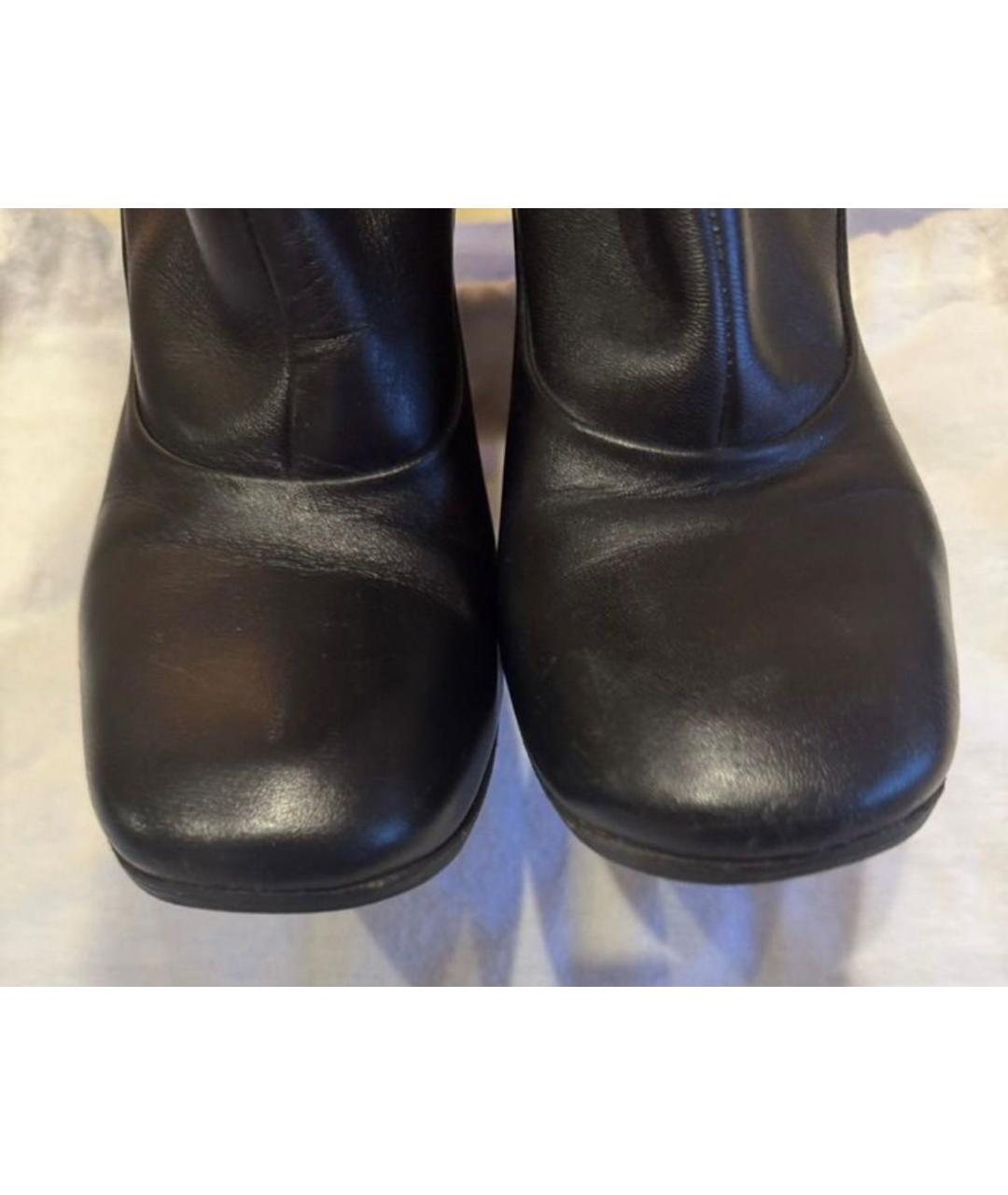 MARC JACOBS Черные кожаные сапоги, фото 2